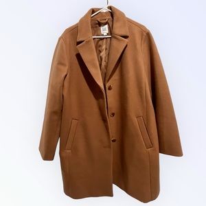 Caramel coat Gap XL 3 buttons